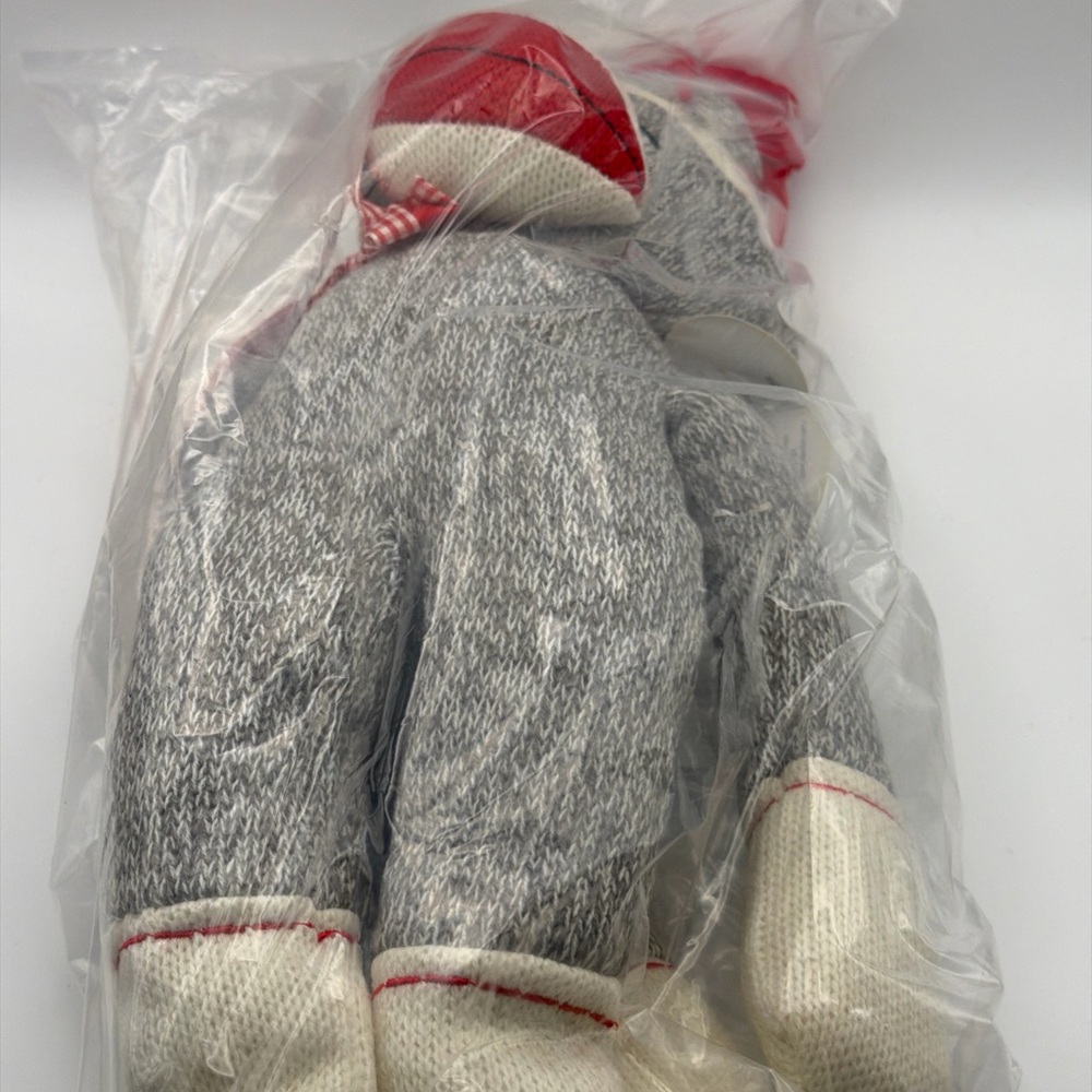 Classic Sock Monkey Stuffed Animal Toy - Picture 6 of 6
